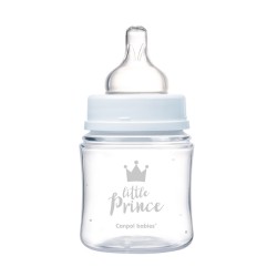 Canpol babies Lahev se širokým hrdlem ROYAL BABY 120ml modrá