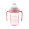 Canpol babies Nevylévací hrneček se silikonovým pítkem 220ml růžová