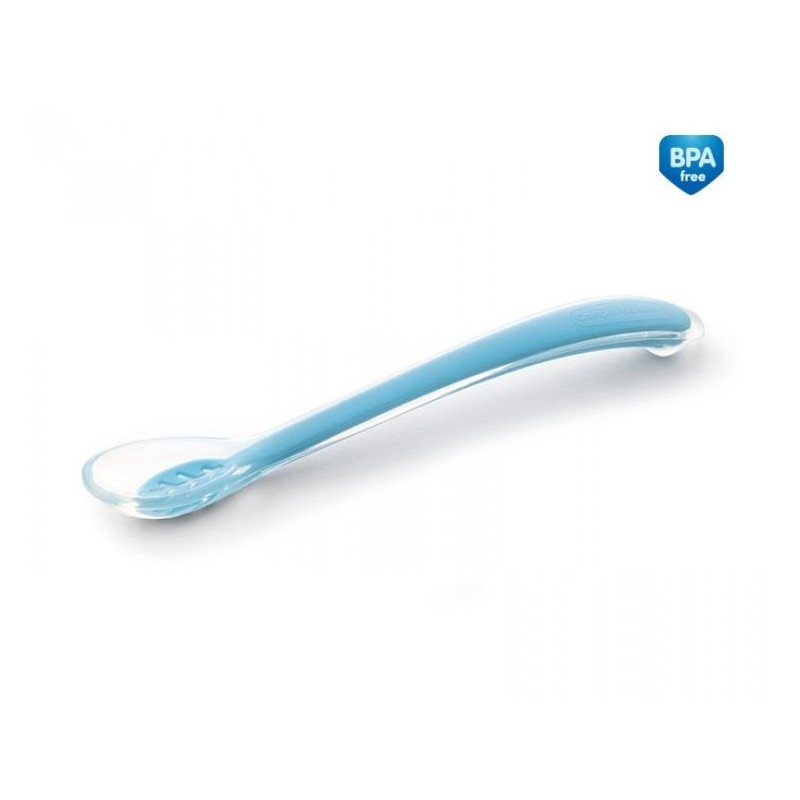 Canpol babies Silikonová lžička modrá