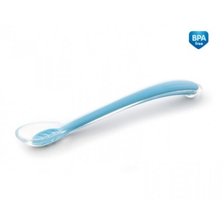 Canpol babies Silikonová lžička modrá