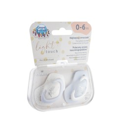 Canpol babies Dudlík 0-6m silikonový symetrický ROYAL BABY Modrý