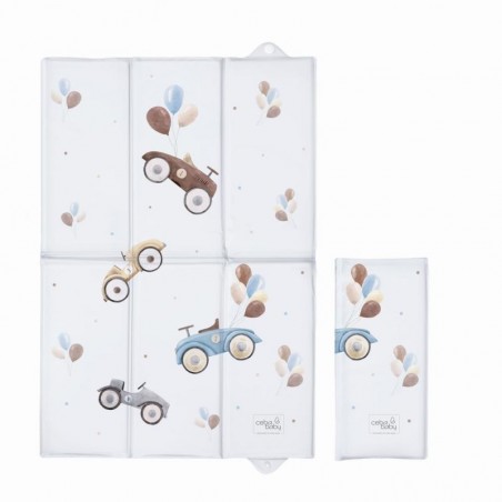 Ceba Baby Skládací přebalovací podložka 60x40 Retro Cars